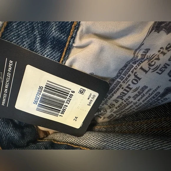Levi's 501 jean shorts NWT